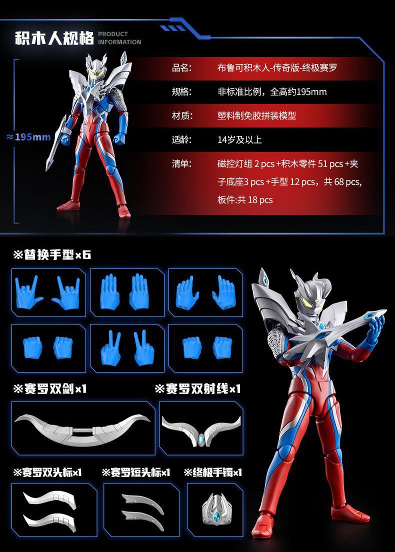 中国限定 ウルトラマンゼロ プラモデル アクションフィギュア