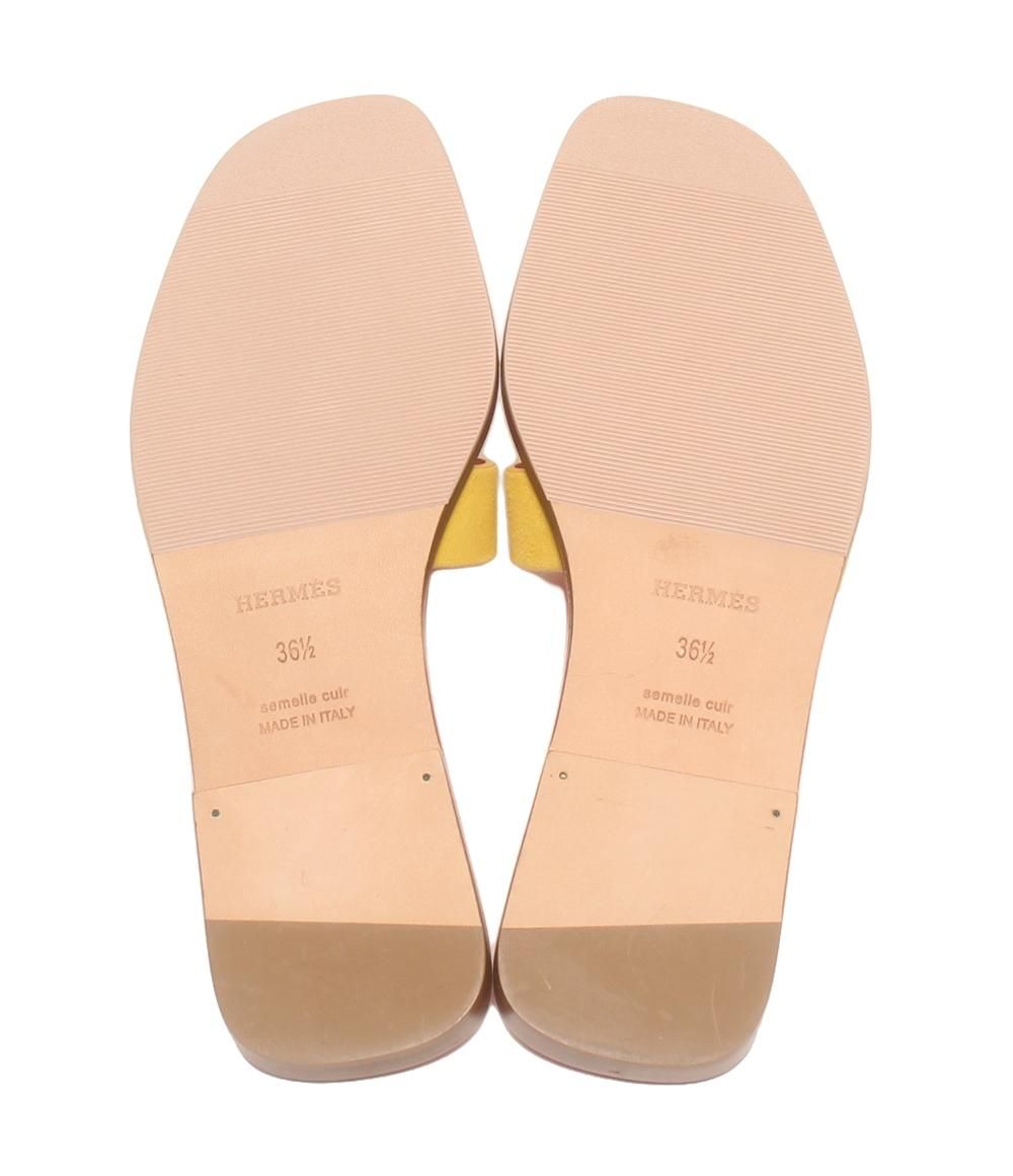 美品 エルメス サンダル スエード オラン レディース SIZE 36 1/2 