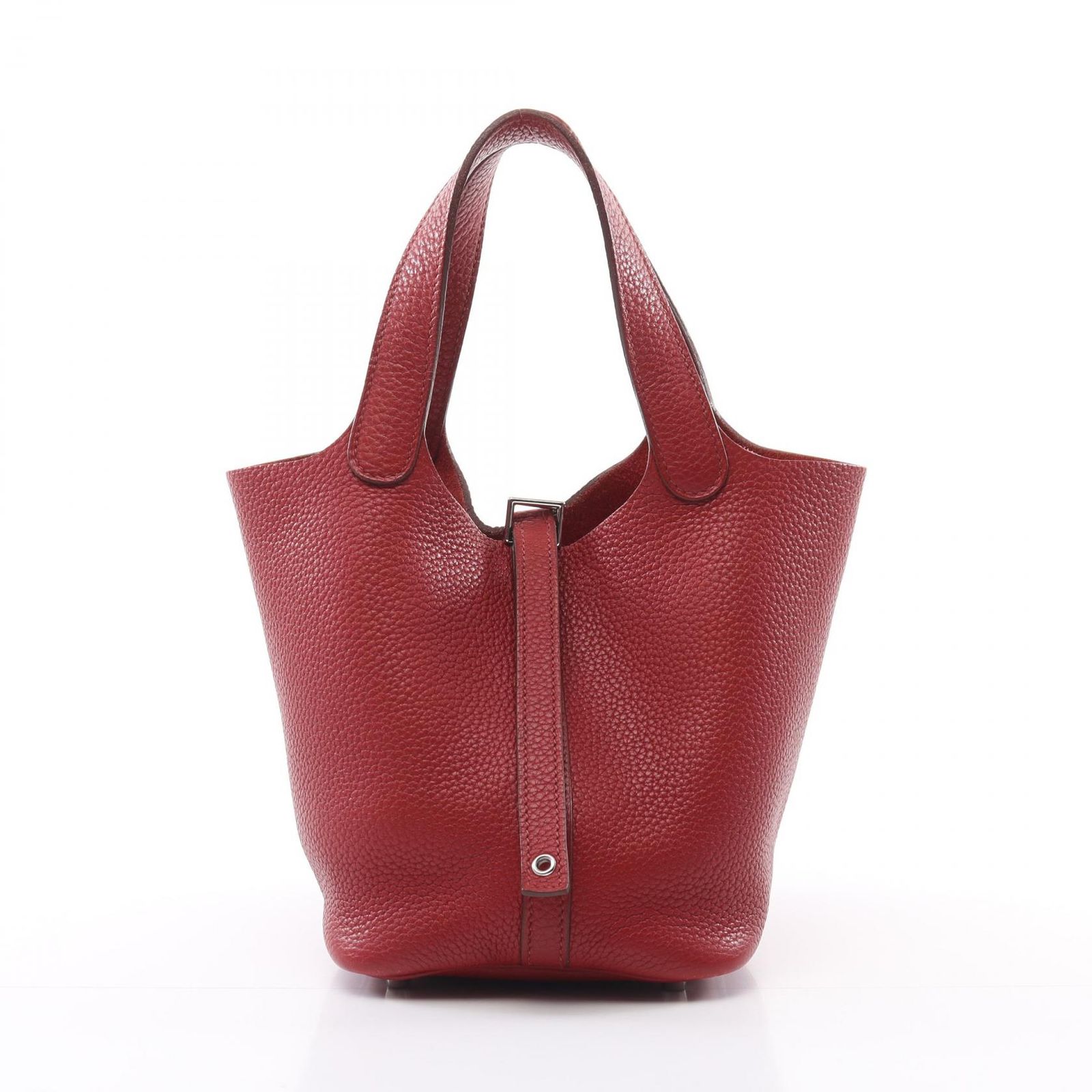 エルメス HERMES ハンドバッグ ピコタンロックPM レッド その他 
