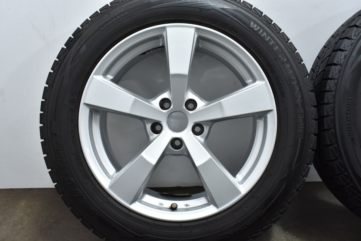 【バリ溝】AGA NEXTA 18in 7.5J +25 PCD112 ダンロップ ウインターマックス SJ8+ 225/60R18 交換用 BMW X3 G01 X4 G02 即納可能 送料無料