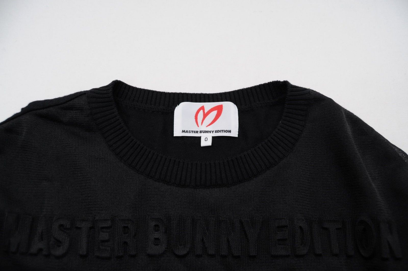 MASTER BUNNY EDITION - coco 中古 マスターバニーエディション MASRTER BUNNY EDITION レディース ニット 0(S) 黒 ブラック 長袖クルーネック 中古 レディース マスターバニーエディション MASRTER BUNNY