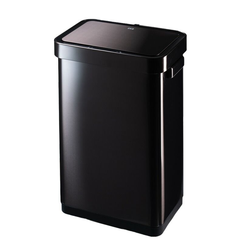 メーカー正規品 EKO ゴミ箱 デラックスミラージュ Tセンサービン ブラックスチール EK9378BS-45L 45L