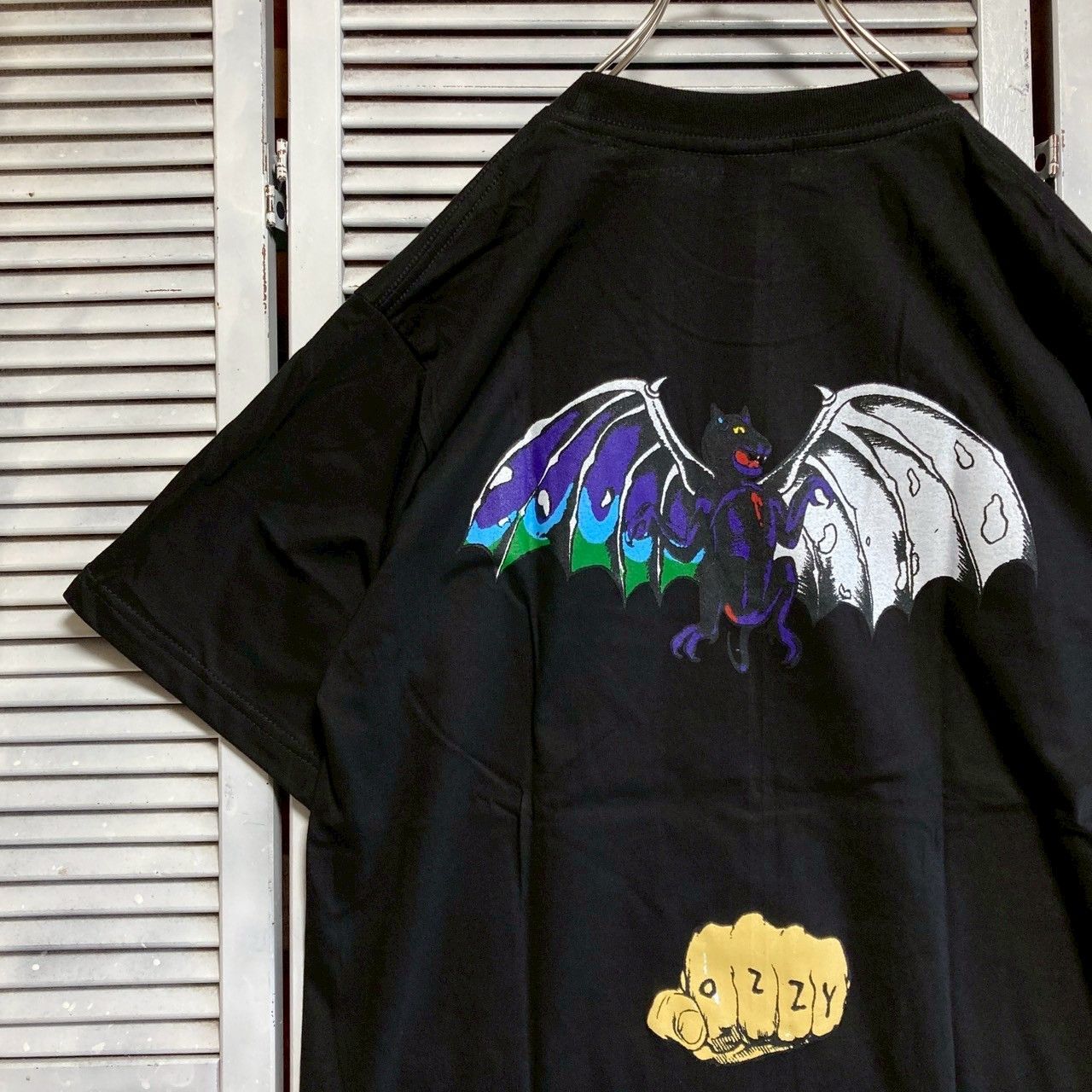 オジーオズボーン OZZY OSBOURNE ブラックサバス 黒 鬼 バンド Tシャツ