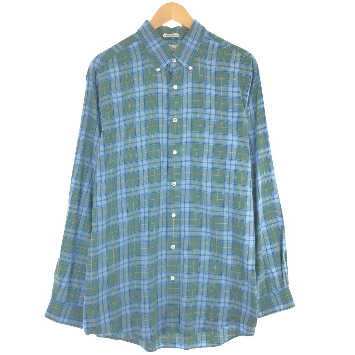 古着 00年代 エルエルビーン L.L.Bean 長袖 ボタンダウンチェックシャツ メンズL/eaa441872