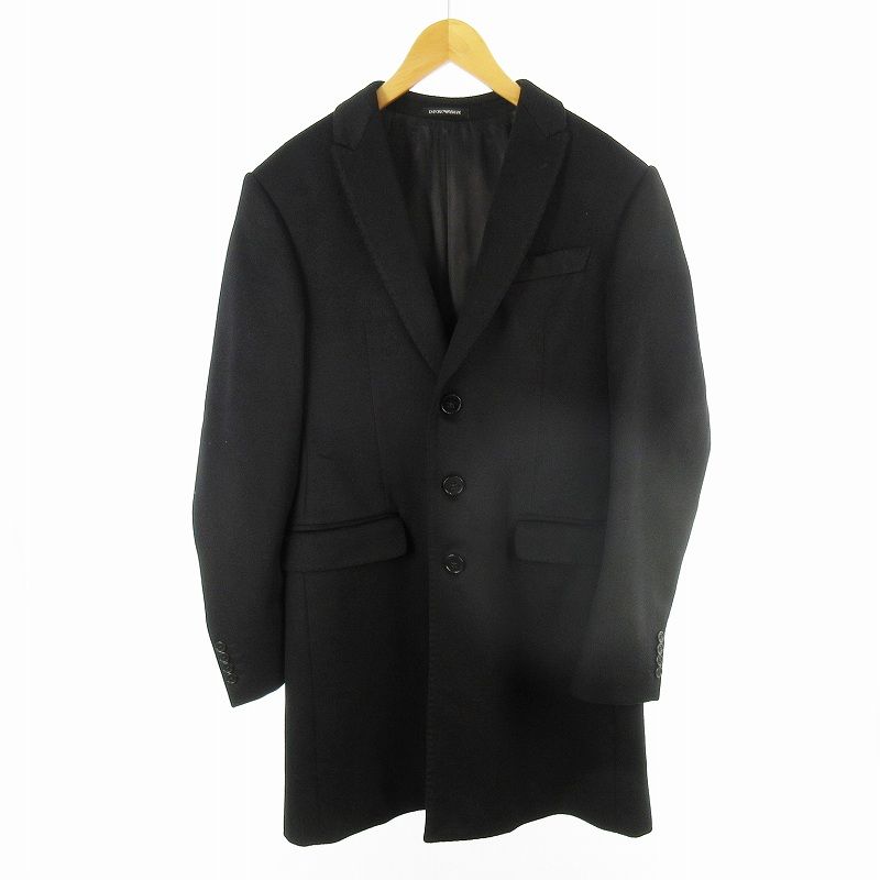 年末のプロモーション特価！ エンポリオアルマーニ EMPORIO ARMANI カシミヤ100％ チェスター ジャケット・アウター