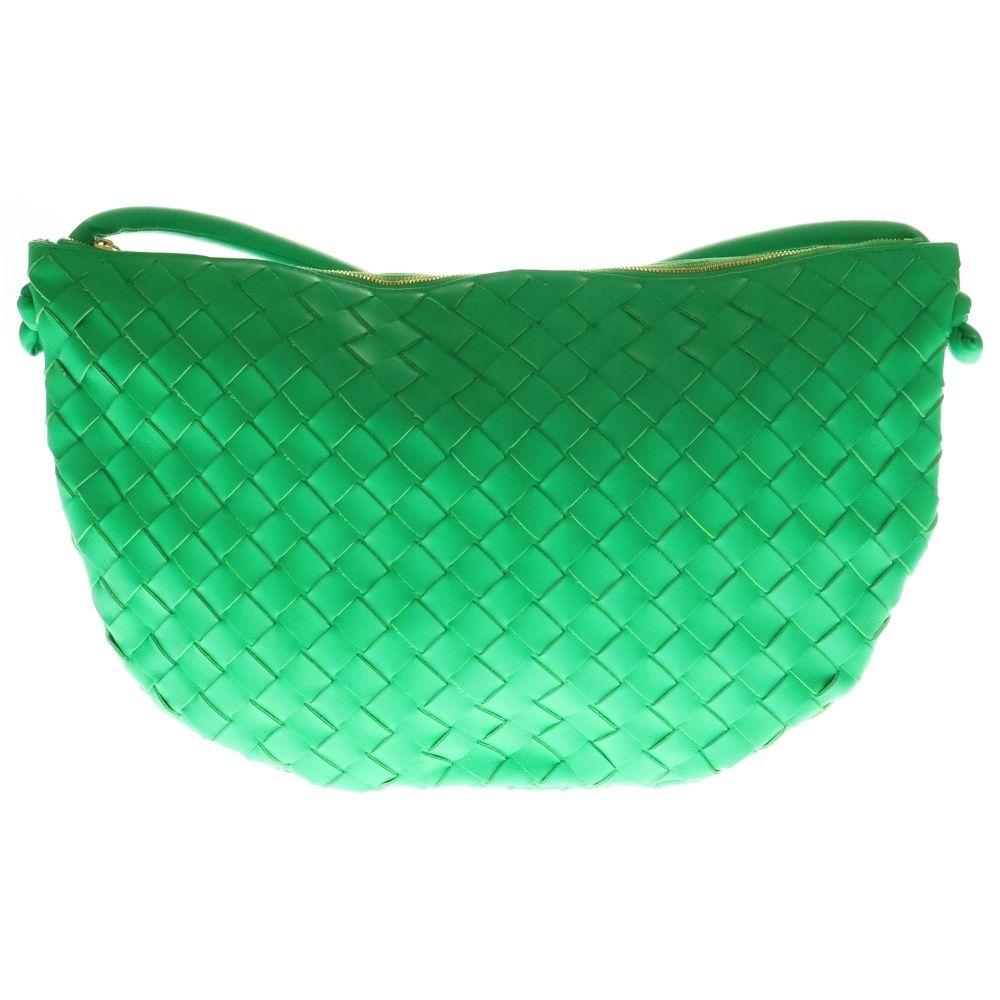 BOTTEGA VENETA ボッテガヴェネタ スモール ターン イントレチャート ショルダーバッグ グリーン
