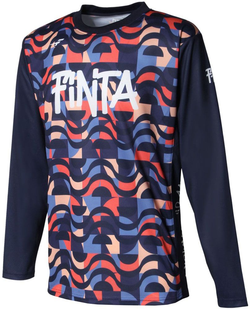 フィンタ FINTA サッカー FFF長袖プラクティスTシャツ  FT4013 1100 ネイビー