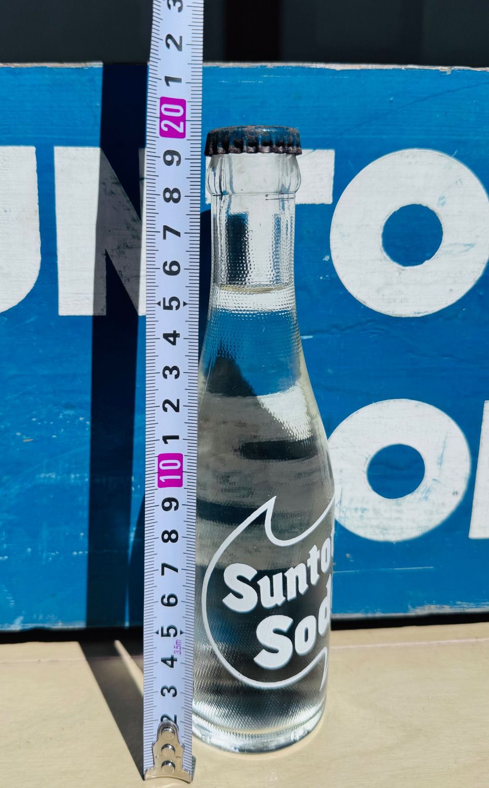 昭和レトロ　SUNTORY SODA 木製ボックス アンティーク 昭和レトロ SUNTORY SODA 木製ボックス アンティーク - メルカリ