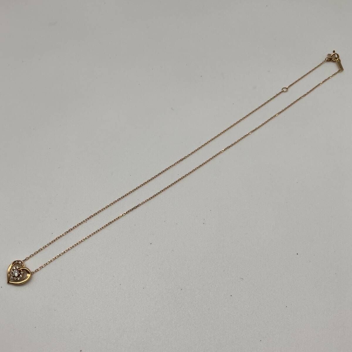 4℃ ヨンドシー K18 18金 ダイヤモンドネックレス 40cm 2.2g 2013
