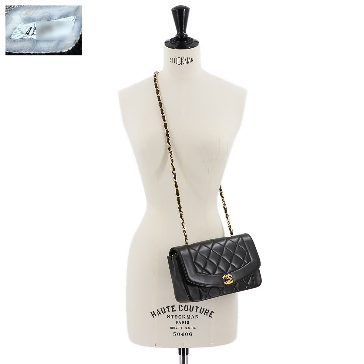 美品 シャネル CHANEL ダイアナ マトラッセ 22 チェーン