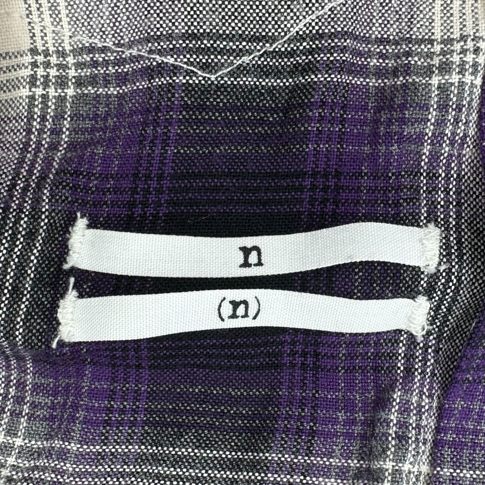 NUMBER (N)INE(ナンバーナイン) 09SS open collar check shirt 