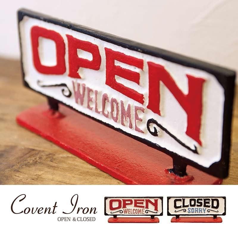 OPEN 看板 両面 開店 閉店 オープン クローズ サインボード カフェ
