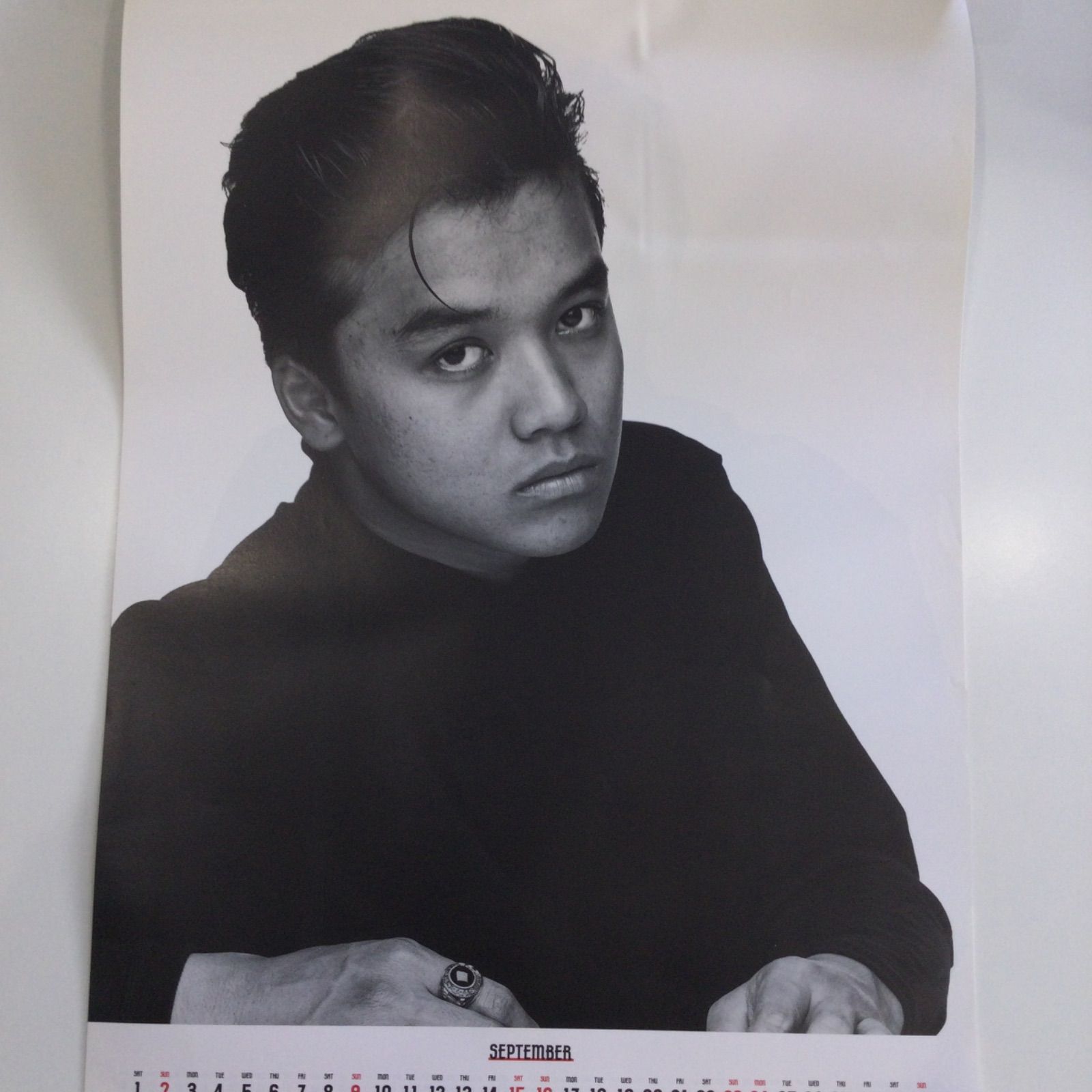 レア】 男闘呼組 1990年 カレンダー ＋ 特典ハンカチ付き 昭和