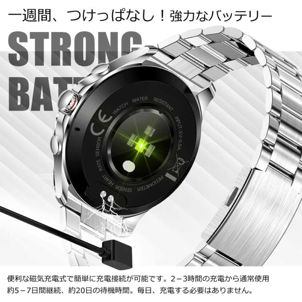 数量 1.32インチ画面 Bluetooth5.0対応 メタル-ラバーバンドセット 心拍数測定 スマートウォッチ マルチスポーツモード搭載 TECHNOLOGY NX1 防水 IMG ブラック WWW_OPDRERGINERDOGAN_COM