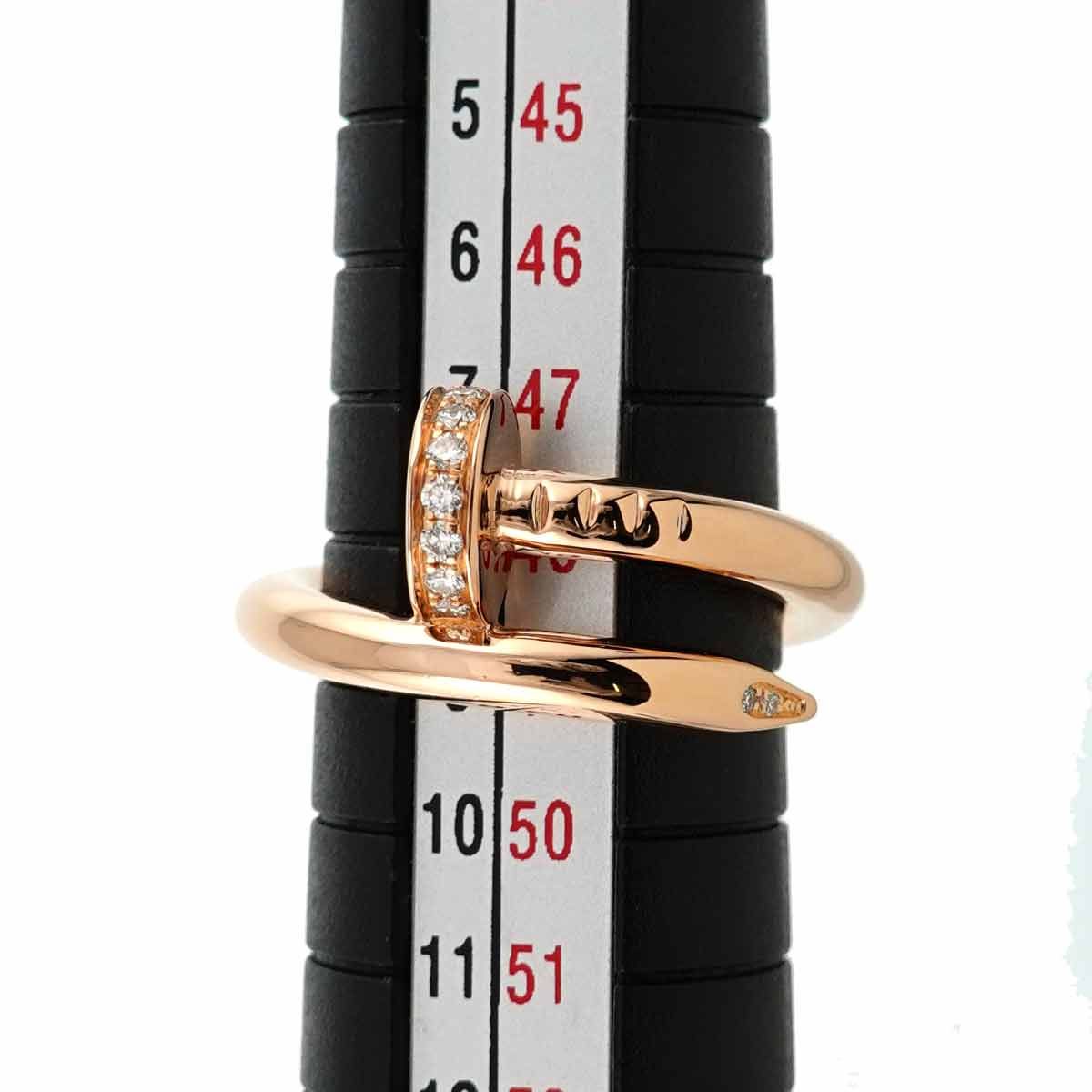 カルティエ Cartier ジュストアンクル #48 リング ダイヤ K18 PG