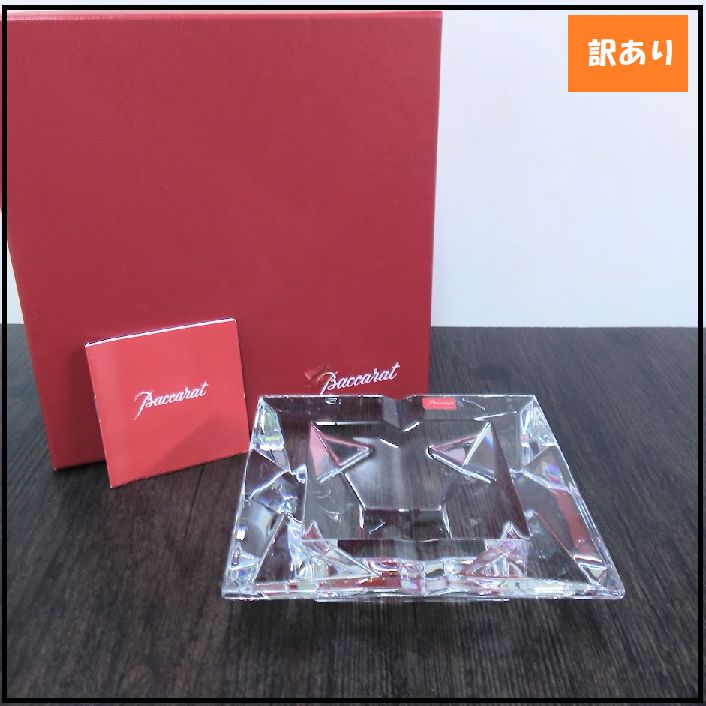 【933】u003cu003c新品未使用u003eu003eバカラ 99-77 トテム アッシュトレイ 2100998 Baccarat ASHTRAY　灰皿　小物入れ　置物　クリスタル