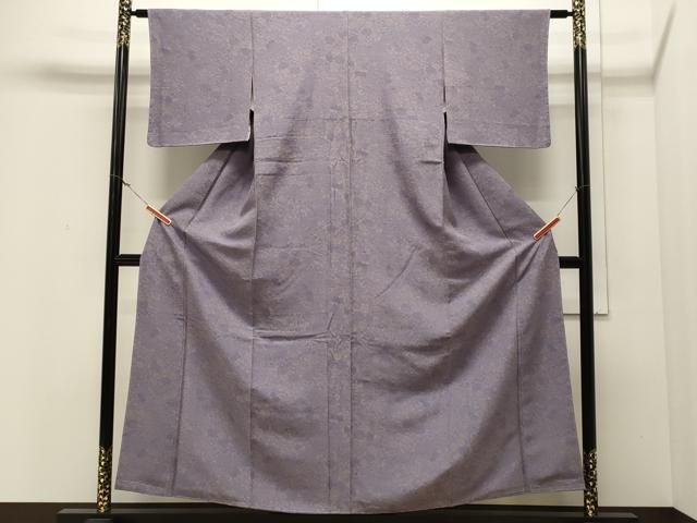 平和屋着物○上質な小紋 舞花文 京都きもの友禅扱い 正絹 逸品 BAAU4610gt