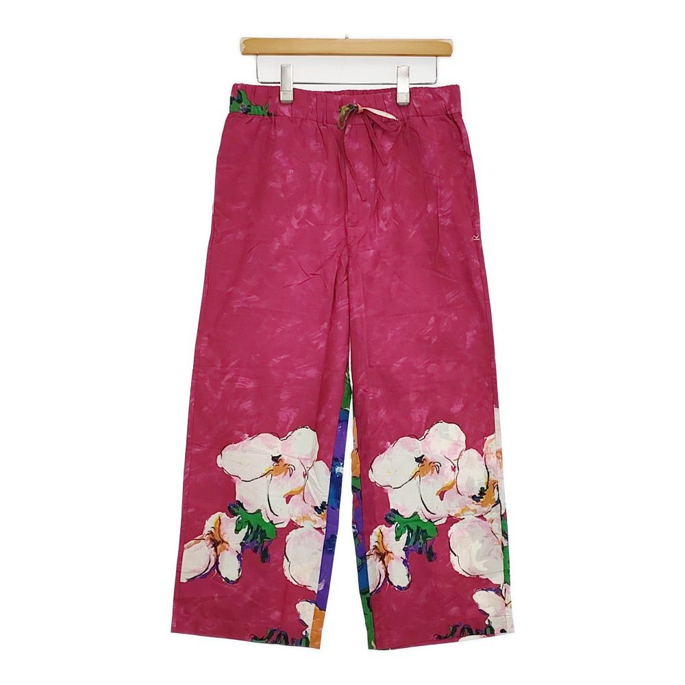 45R|45rpm ♥品 アロハプリントパンツ 定価31000円 サイズ3 イージー ピンク レディース フォーティーファイブアールピーエム 5-1011M♪