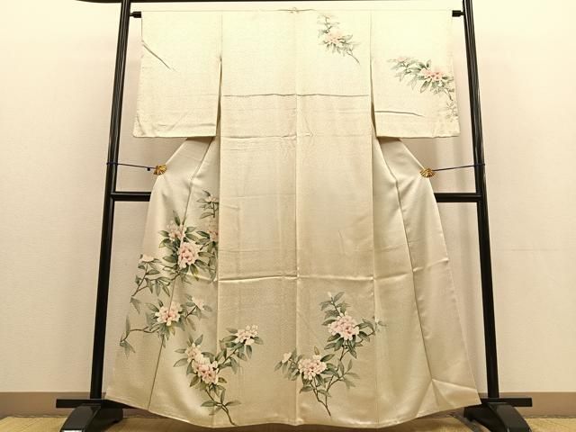 平和屋着物▽訪問着　単衣　風景人物文　暈し染め　金彩　正絹　逸品　AAAW7585fy 平和屋着物▽訪問着 単衣 風景人物文 暈し染め 金彩 正絹