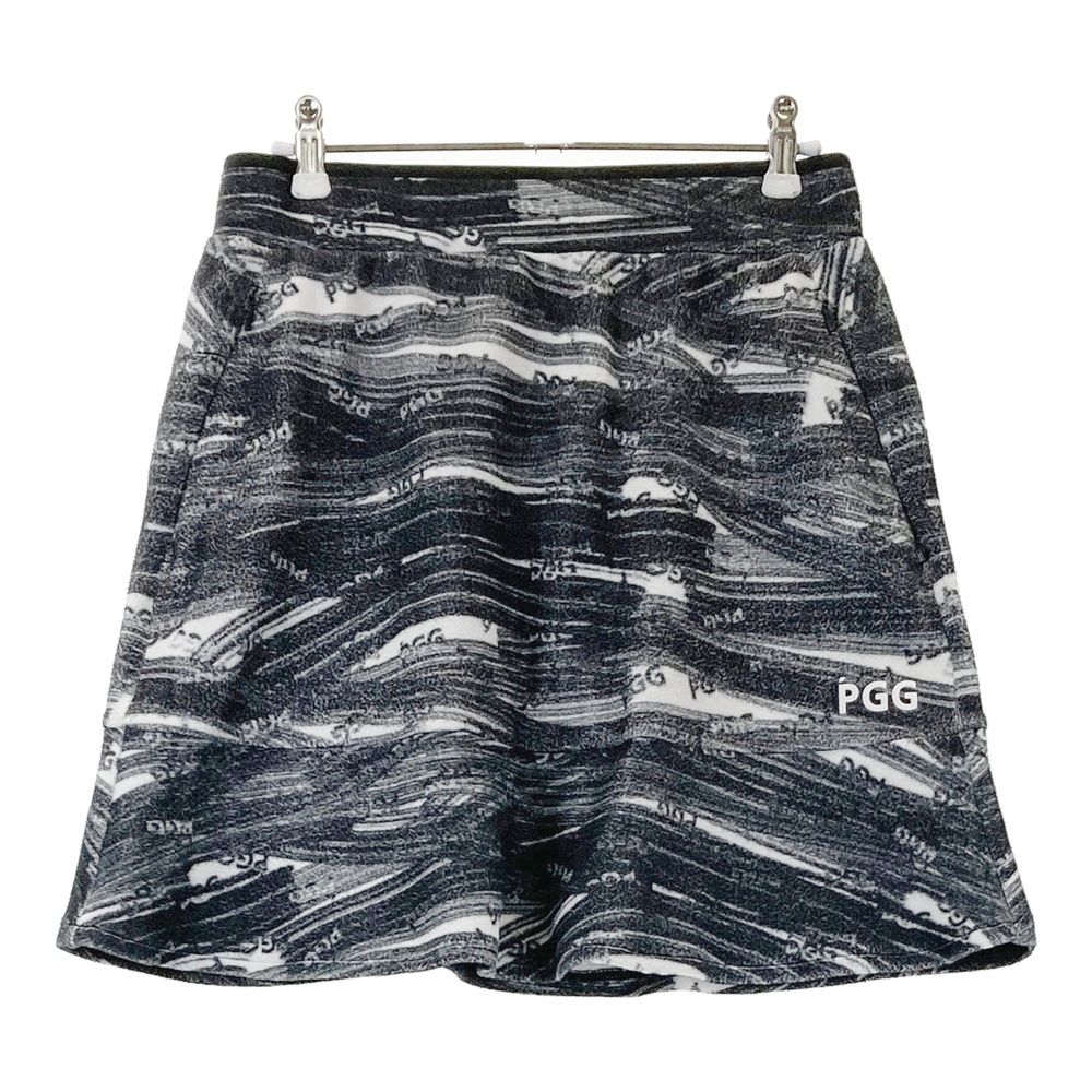 サイズ 1 PGG PEARLY GATES パーリーゲイツ モデル ストレッチスカート 総柄 ブラック系 240101537028 ゴルフウェア レディース ストスト
