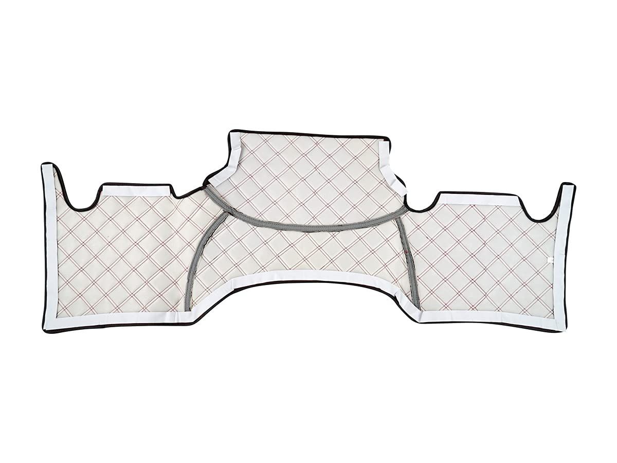 TRISTAR S ハイエース レジアスエース 200系 1型 8型 S-GL スーパーGL 標準ボディ用 デッキカバー エンジンルームカバー 前後セット レッドステッチ LAWEED_CL