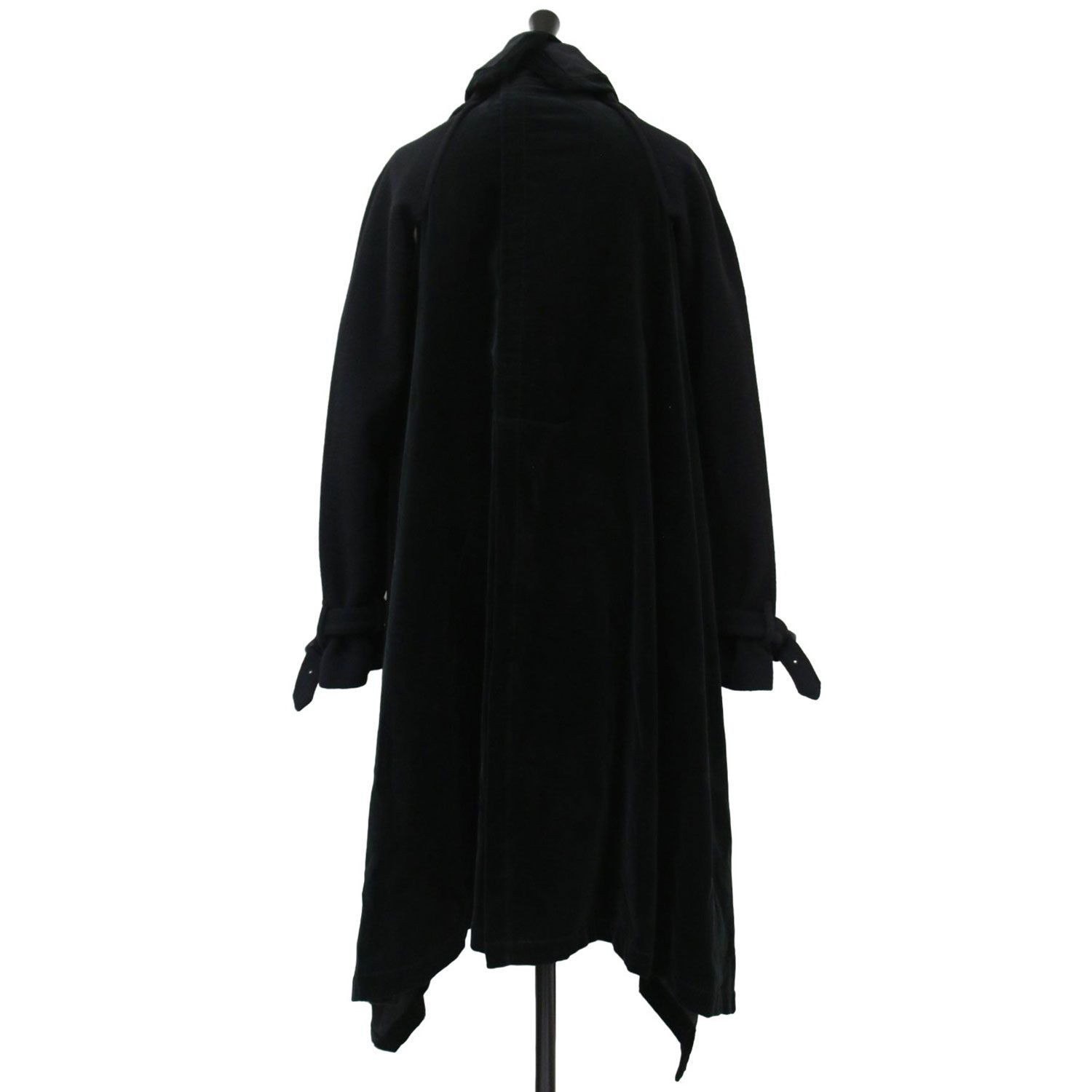 トレンチコート ウール サイズ S 黒色 ES : S トレンチコートブラック