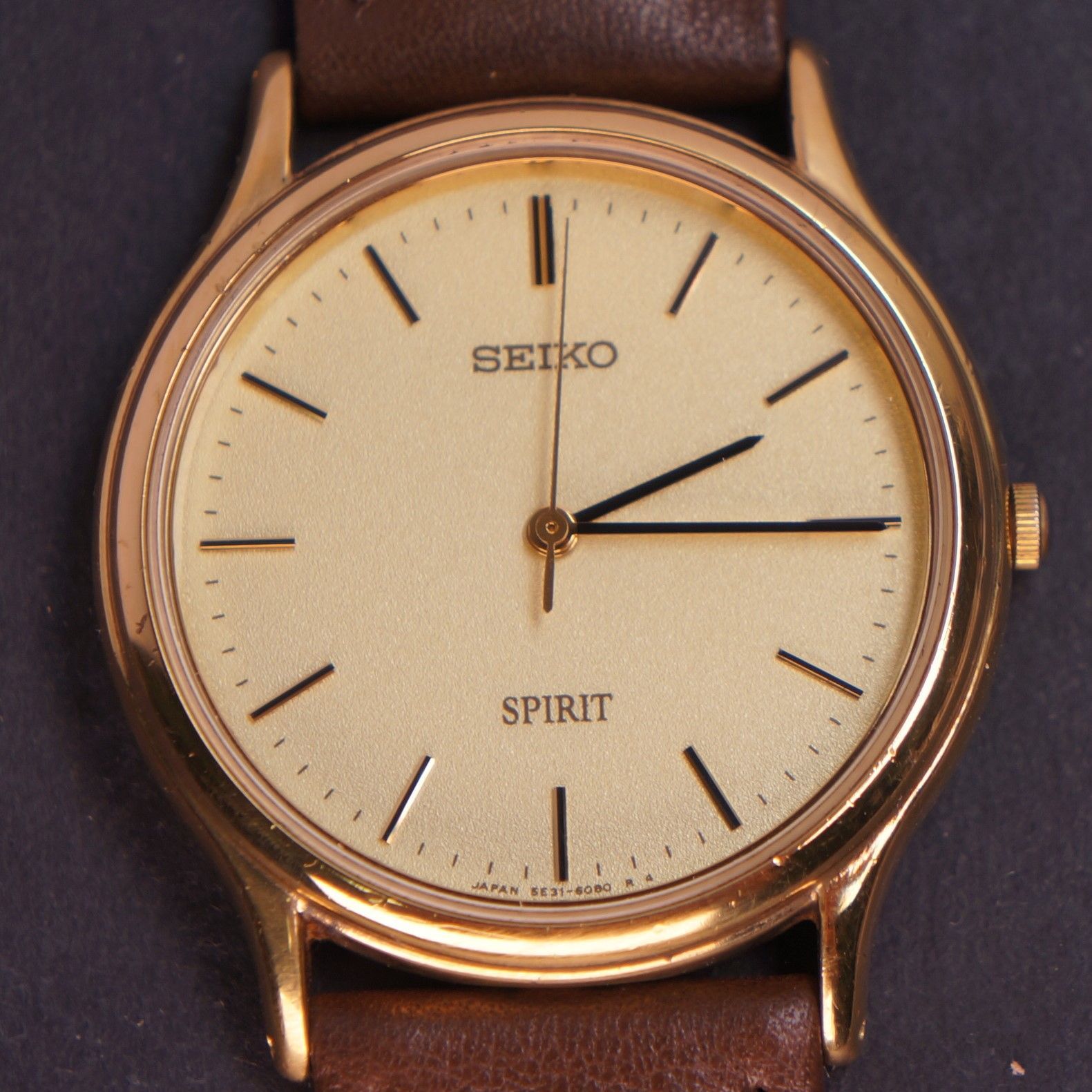★未使用 SEIKO SPIRIT クォーツ 電池交換済 純正SSベルト 腕時計 ☆未使用 SEIKO SPIRIT クォーツ 電池交換済 純正SSベルト