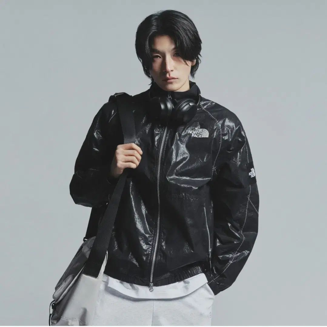 L THE NORTH FACE(ザノースフェイス) 白 ラベル ノーベル ティー オレマ ジャケット 黒