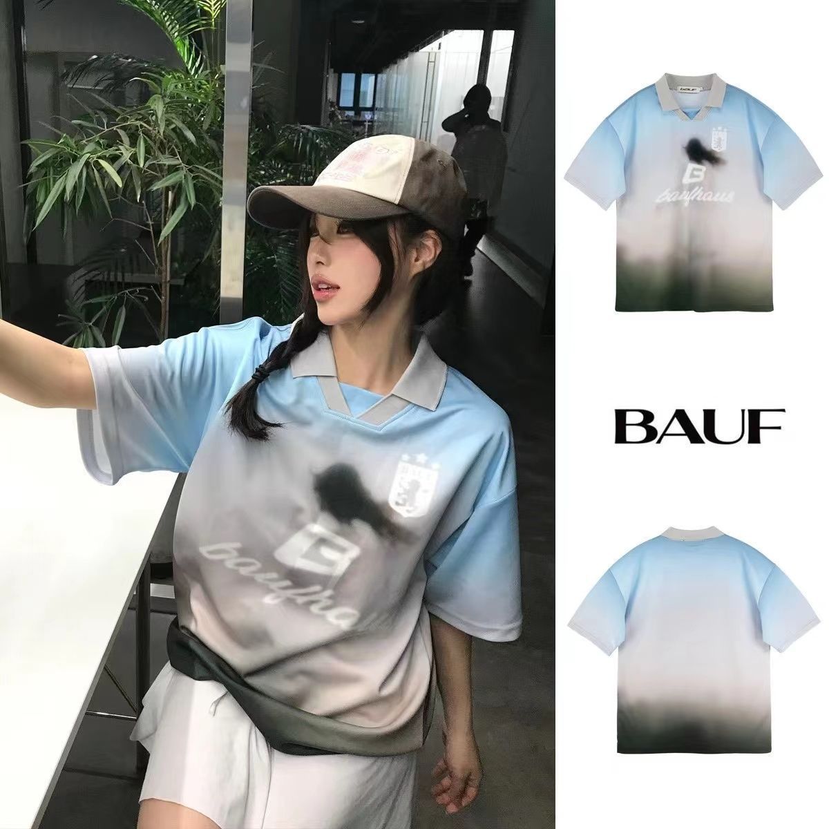 BAUF 半袖 Tシャツ ラグビージャージー 流行 ファッション 春夏