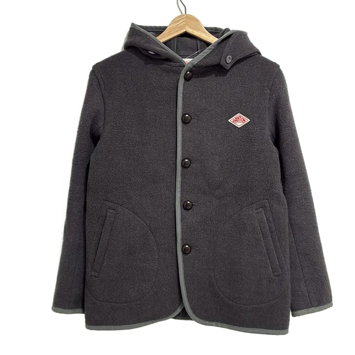 美品　ダントン　グレー コート　サイズ38　Lサイズ ナイロン 美品 ダントン グレー コート サイズ38 Lサイズ ナイロン - メルカリ