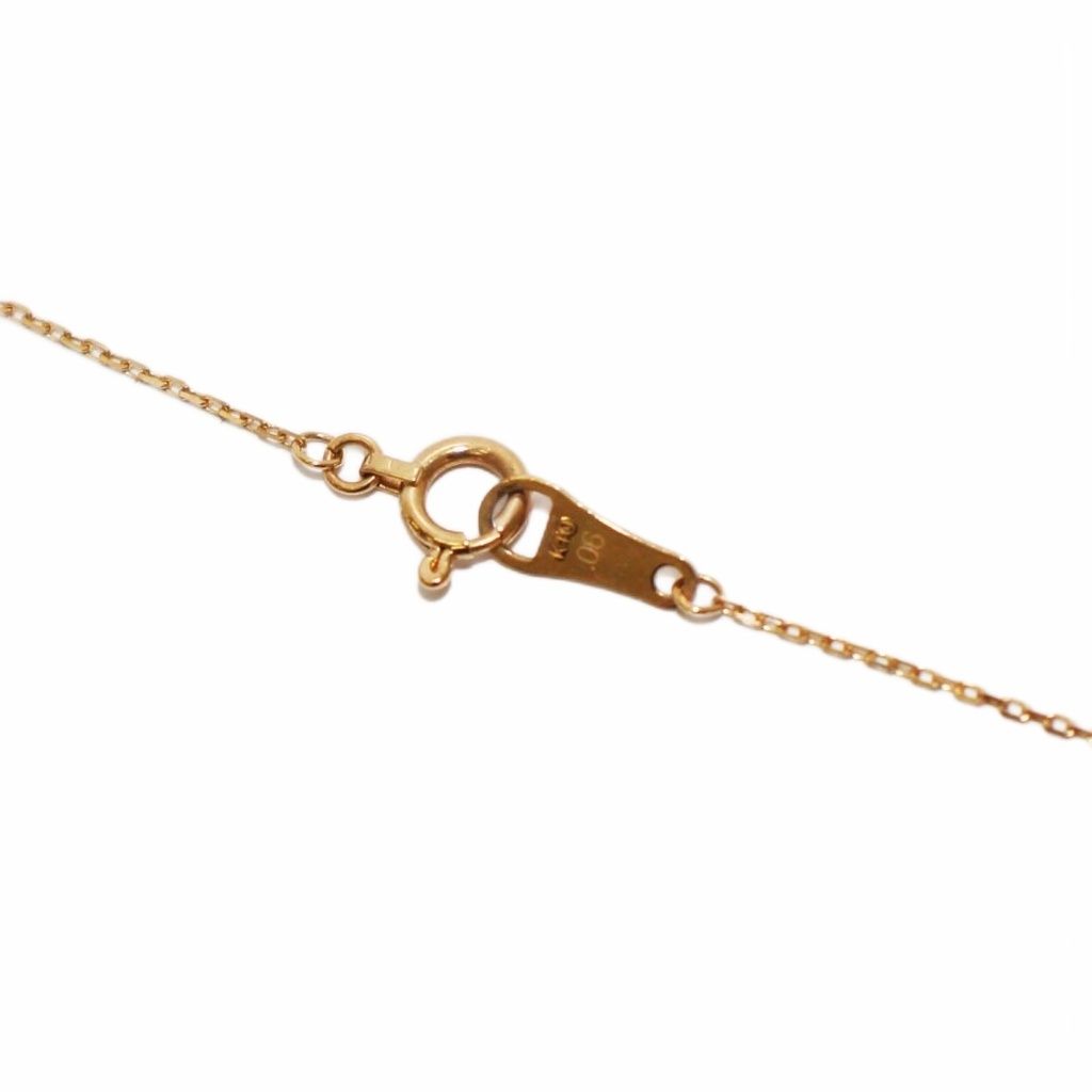 アガット agete ダイヤモンドネックレス ペンダント K10 0.06ct