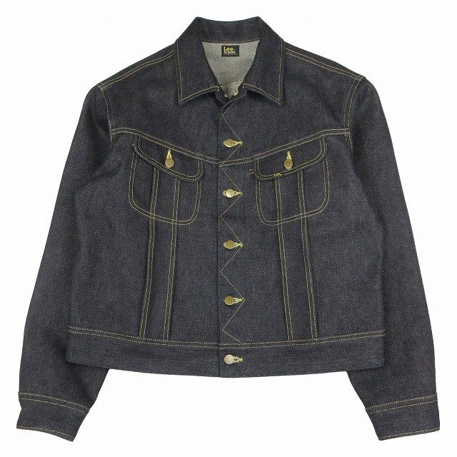 極美品 リー アーカイブス LEE Archives 21oz DENIM RIDERS JACKET 21オンス デニム ライダース ジャケット 101J トラッカー ジージャン Gジャン ブルゾン アウター 42/L インディゴ LM9900