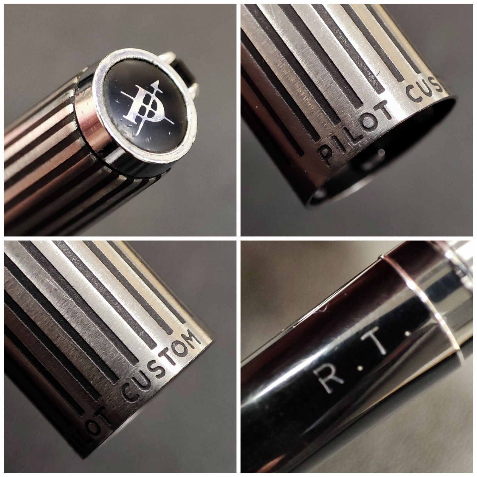 MU202426】PILOT CUSTOM K-500SS 万年筆 F ビンテージ 蝕刻ストライプ