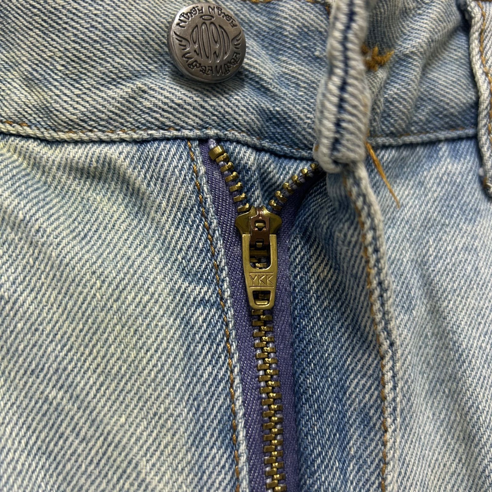 9090 ワイドデニムパンツ バギーシルエット ライトブルー 糀谷店 