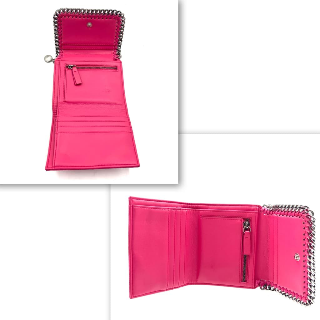 STELLA McCARTNEY ステラマッカートニー 長財布 ピンク チャーム 