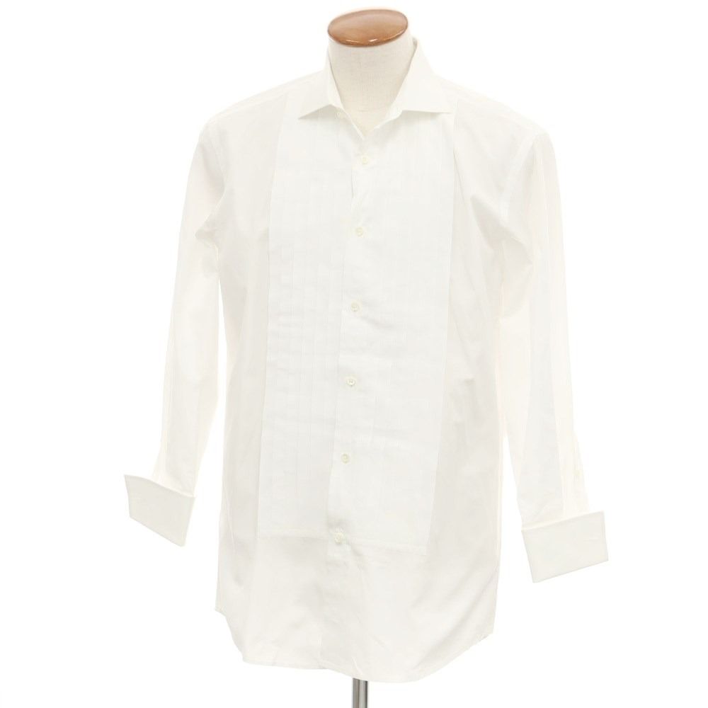 【中古】ラルフローレンブラックレーベル Ralph Lauren Black Label コットン ワイドカラー ドレスシャツ ホワイト【サイズ15 1/2】【メンズ】