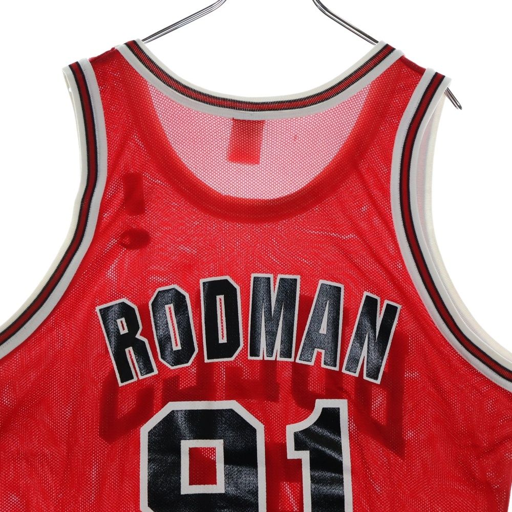 Champion チャンピオン ブルス デニス・ロッドマン 91 ユニフォーム NBA RODMAN #91 BULLS デニス・ロッドマン シカゴ・ブルズ