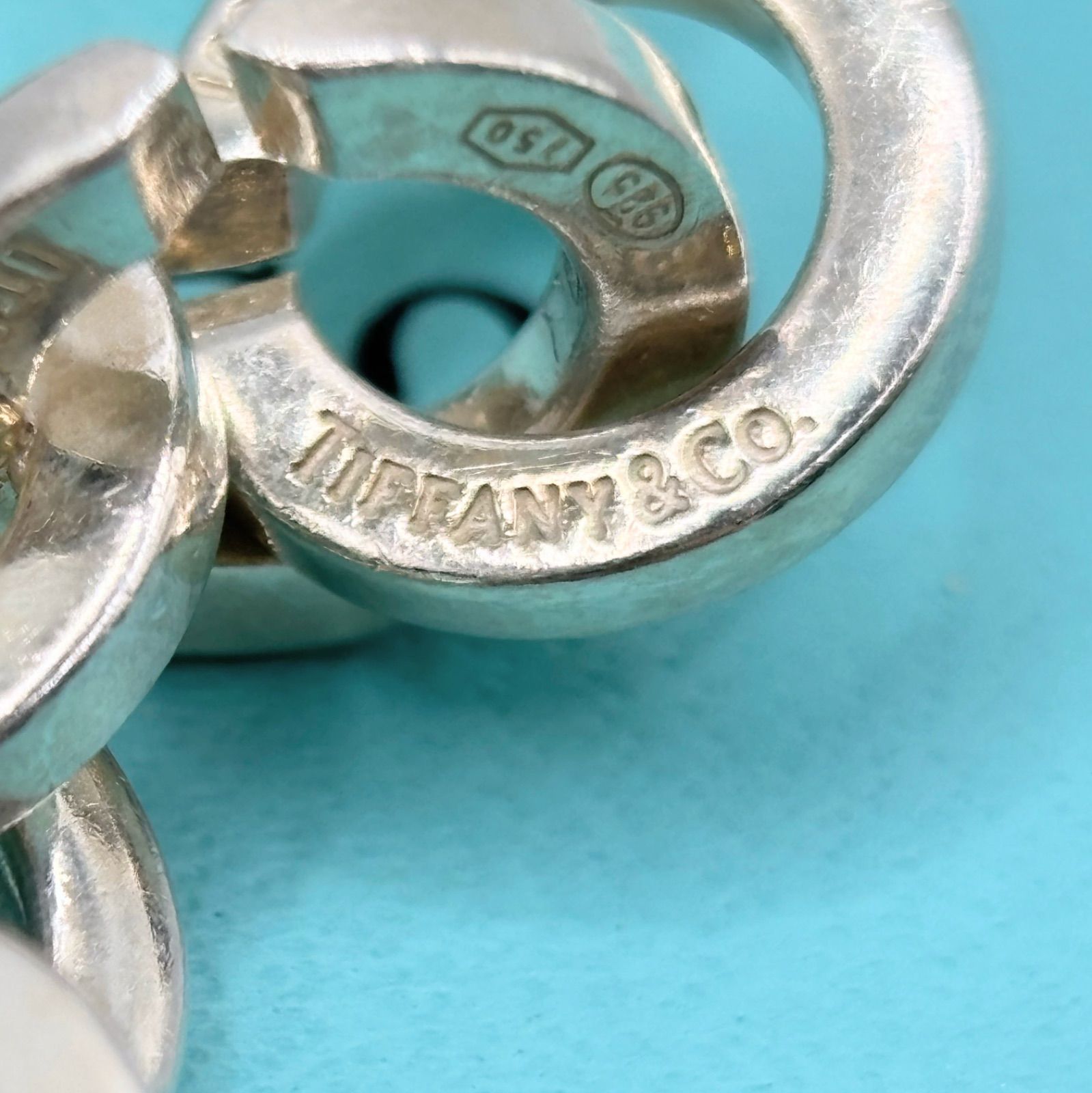 Tiffany ティファニー ラウンド リンク コンビ ブレスレット K18 925 