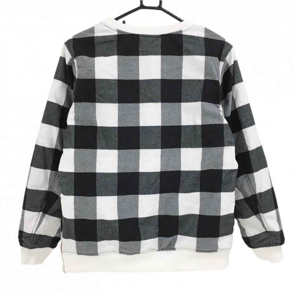 ニューバランスゴルフ 中綿リバーシブルスニード 黒×白 ブロックチェック レディース 2 L ゴルフウェア New Balance