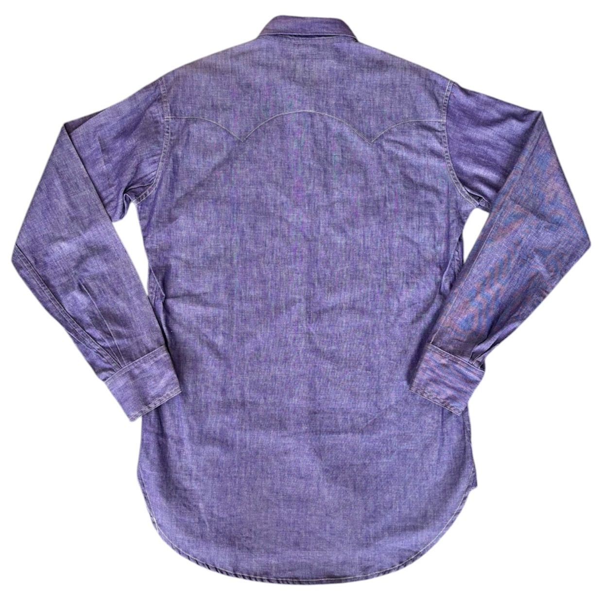 ザリアルマッコイズ The REAL McCOY'S ■【 JOE McCOY & CO. Western Lunch Man Chambray Shirt JSC 750006 】ジョーマッコイ ランチマン シャンブレー ウエスタン シャツ