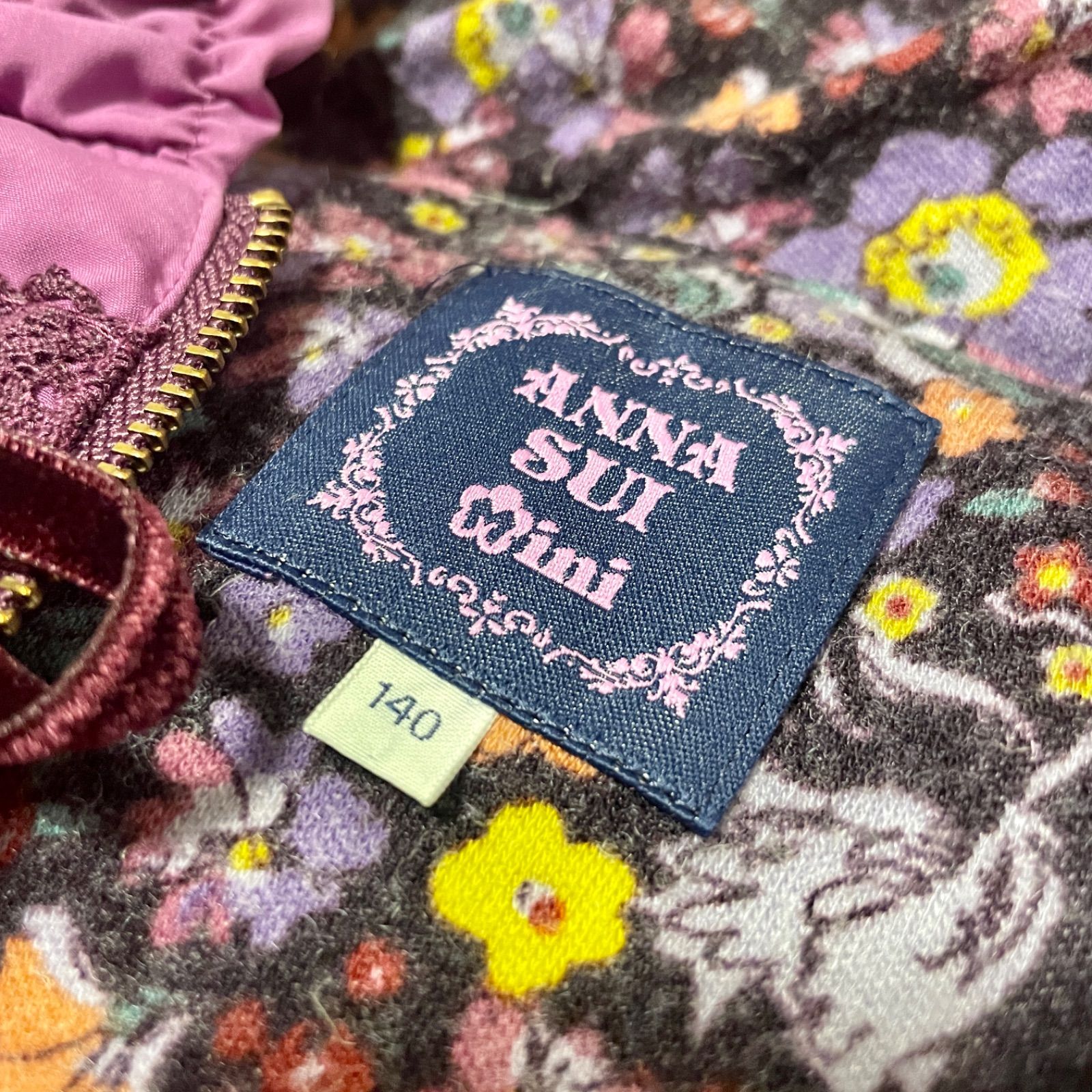 ANNA SUI mini ダウンコート アナスイミニ 140㎝ - メルカリ