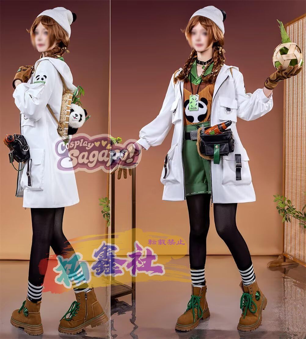第五人格 玩具職人 認知啓発師 パンダシリーズ バッグ 背負い籠 竹編み球付き コスプレ コスプレ衣装 Cosplay 学園祭 お祭り