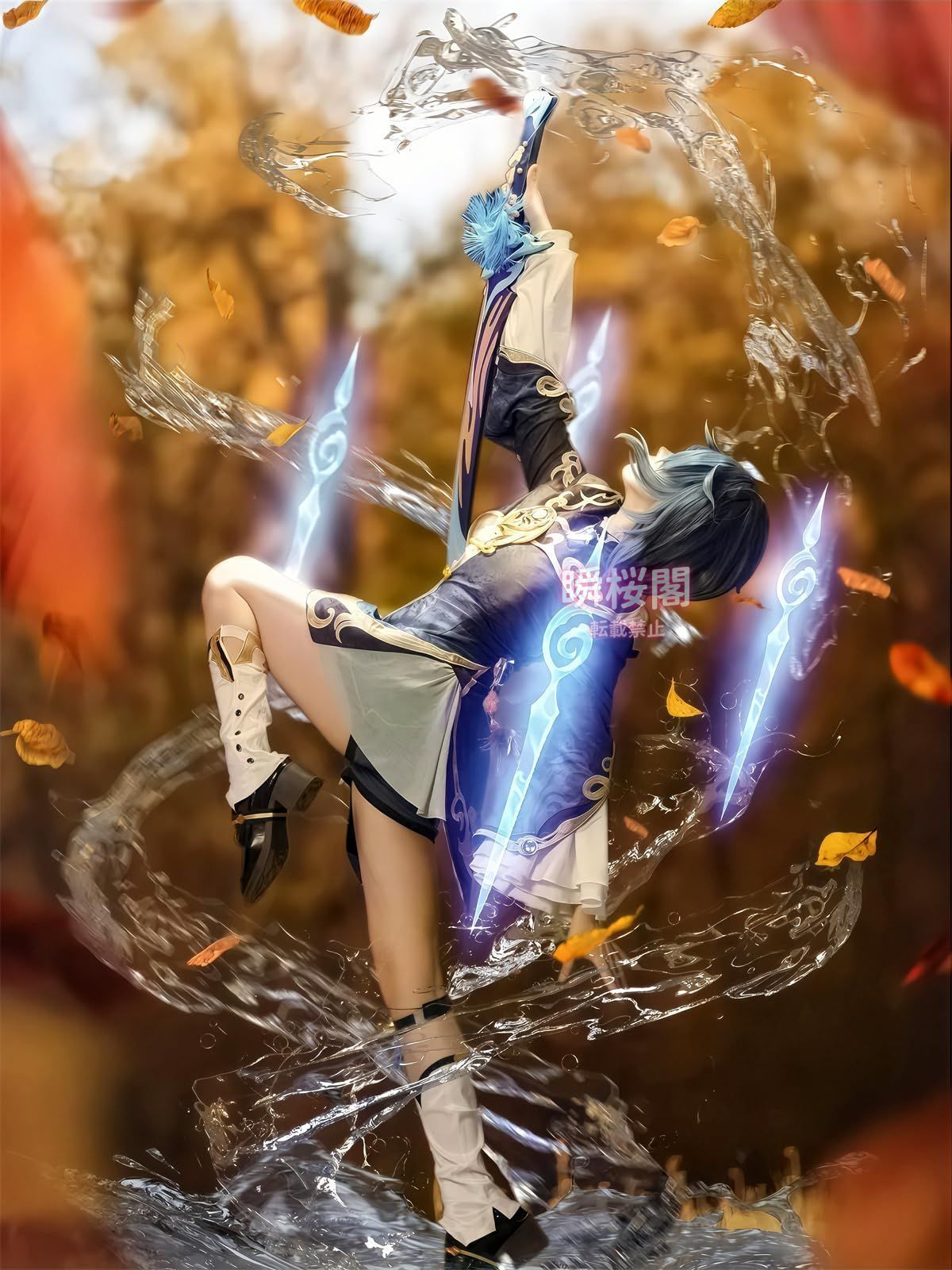 三分妄想 モナ 原神 コスプレ 衣装一式 ウィッグ