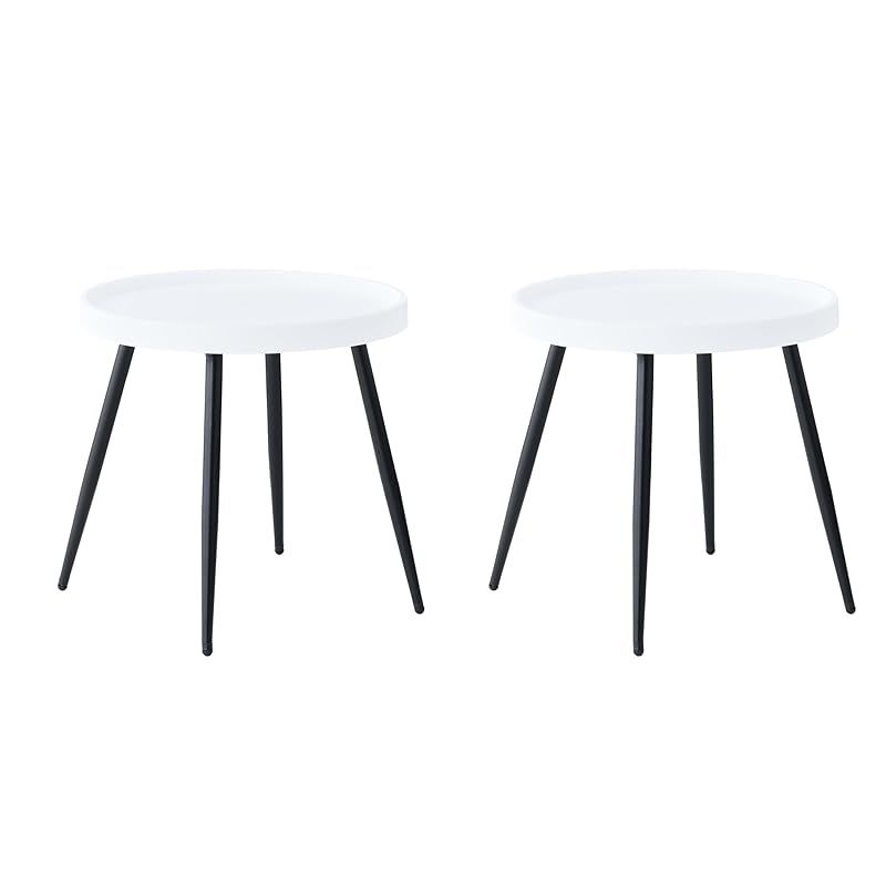 VENTOTA テーブル サイドテーブル ダイニング 円形 カフェテーブル 幅49.5cm 耐水 軽量 持ち運び簡単 コンパクト 小型アウトドア テーブル 一人暮らし 北欧 おしゃれ テラス用 カフェ 食卓 屋内外用 Setavot-st ホワイト