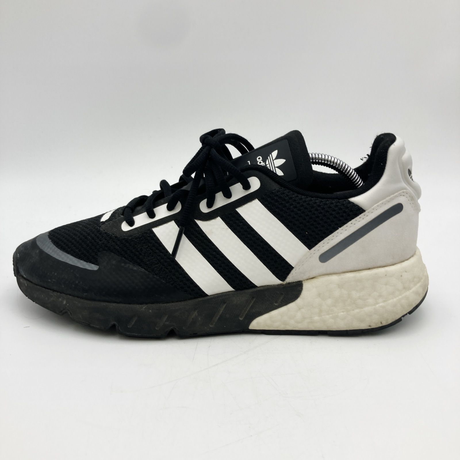 adidas アディダス ZX1K BOOST ゼットエックス1ケーブースト スニーカー ブラック メンズ 27.5cm C-2-8