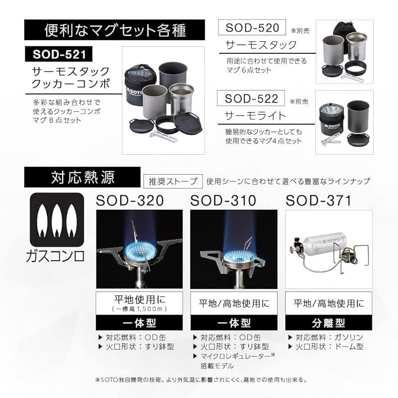 新着商品】ソト(SOTO) クッカー マグ 8点セット 軽量 コンパクト ソロ