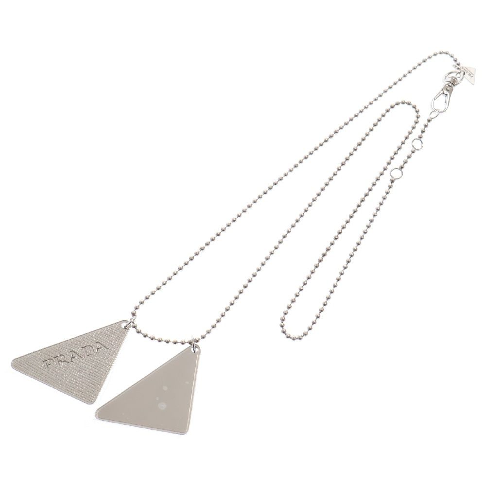 PRADA (プラダ) LOGO TAG NECKLACE トライアングルロゴタグ