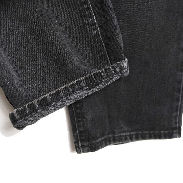 90's 00's リー Lee 200 ブラック デニムパンツ (36×30) 黒 ストレート