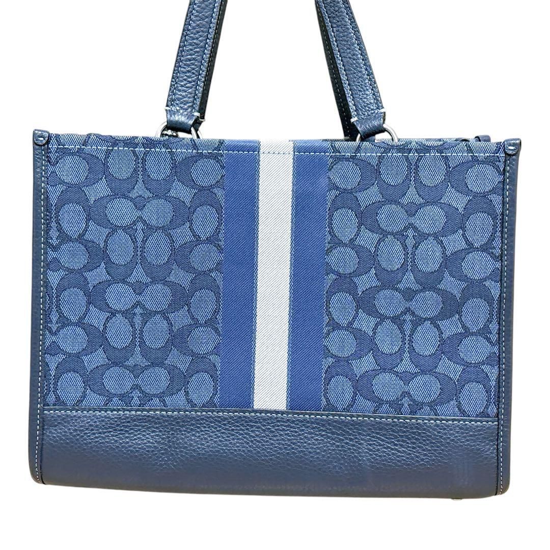 【メーカー公式ショップ】 極美品 デンプシー トートバッグ デニム 2WAY コーチ COACH バッグ