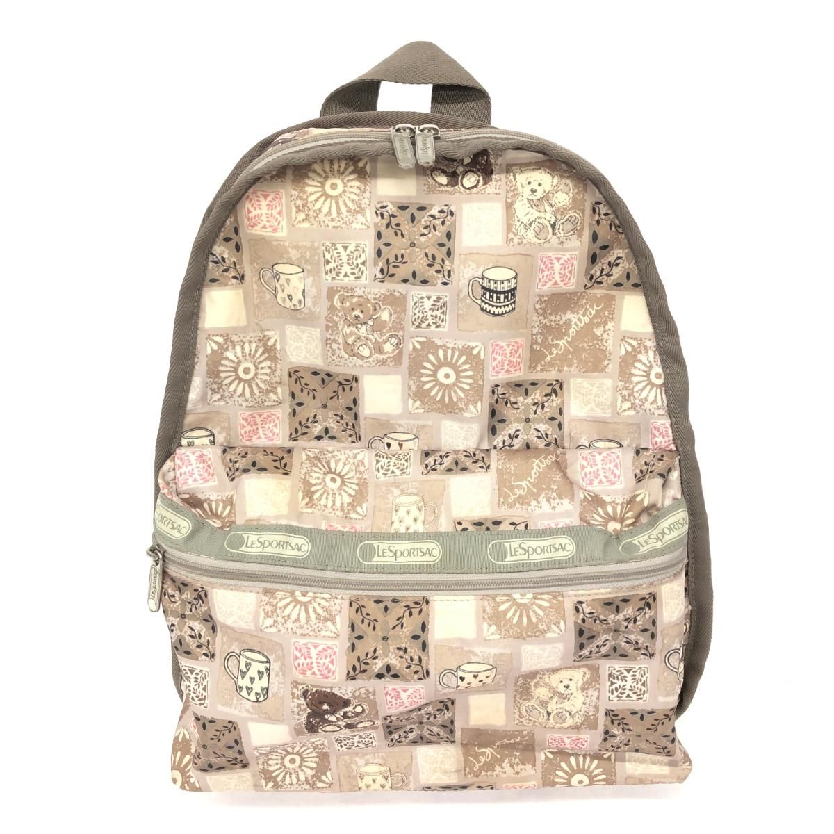 LeSportsac レスポートサック リュック ブラウン ナイロン